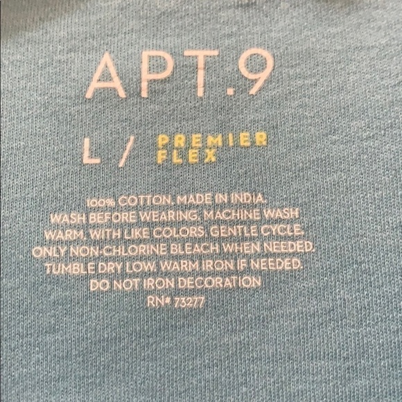 🔥🔥SALE🔥🔥APT. 9 Sky Blue Short Sleeve Polo Shirt - Picture 2 of 2